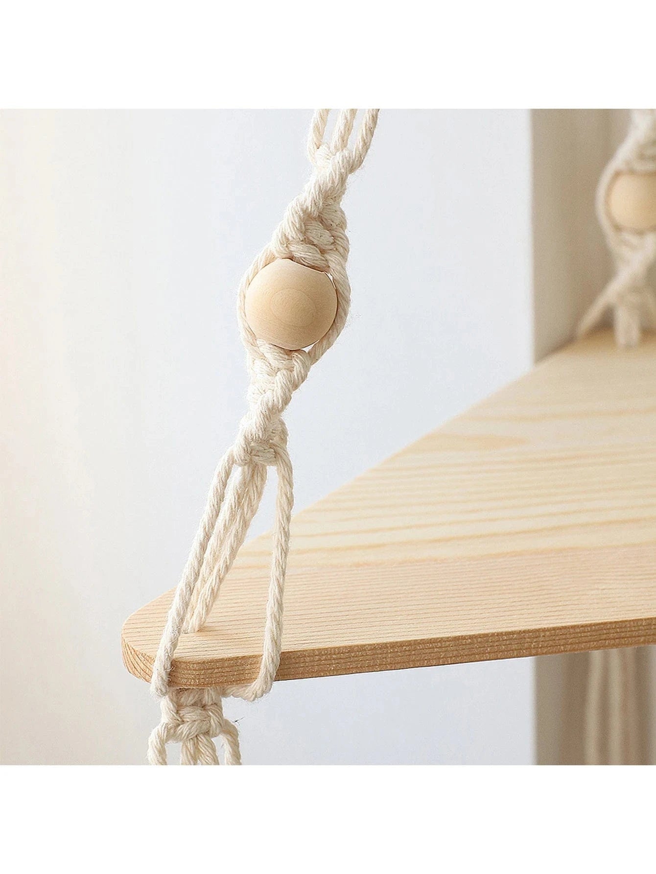 Étagère d'angle murale bois