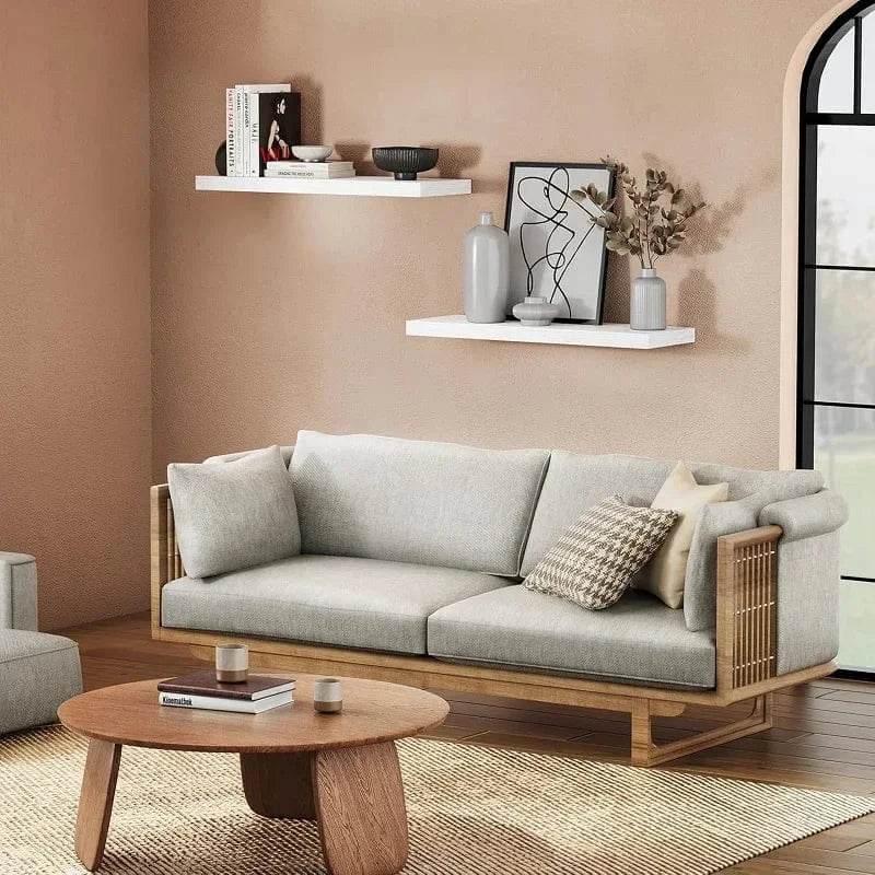 Étagère murale bois fixation invisible