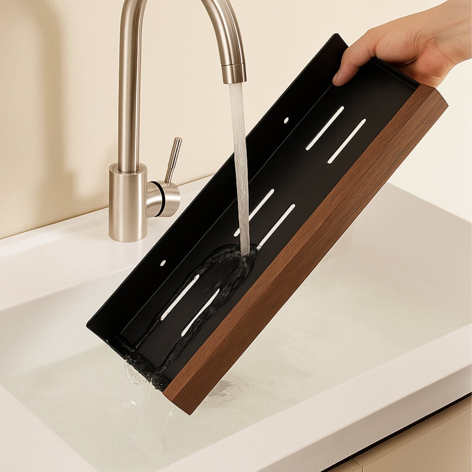 Étagère murale bois métal