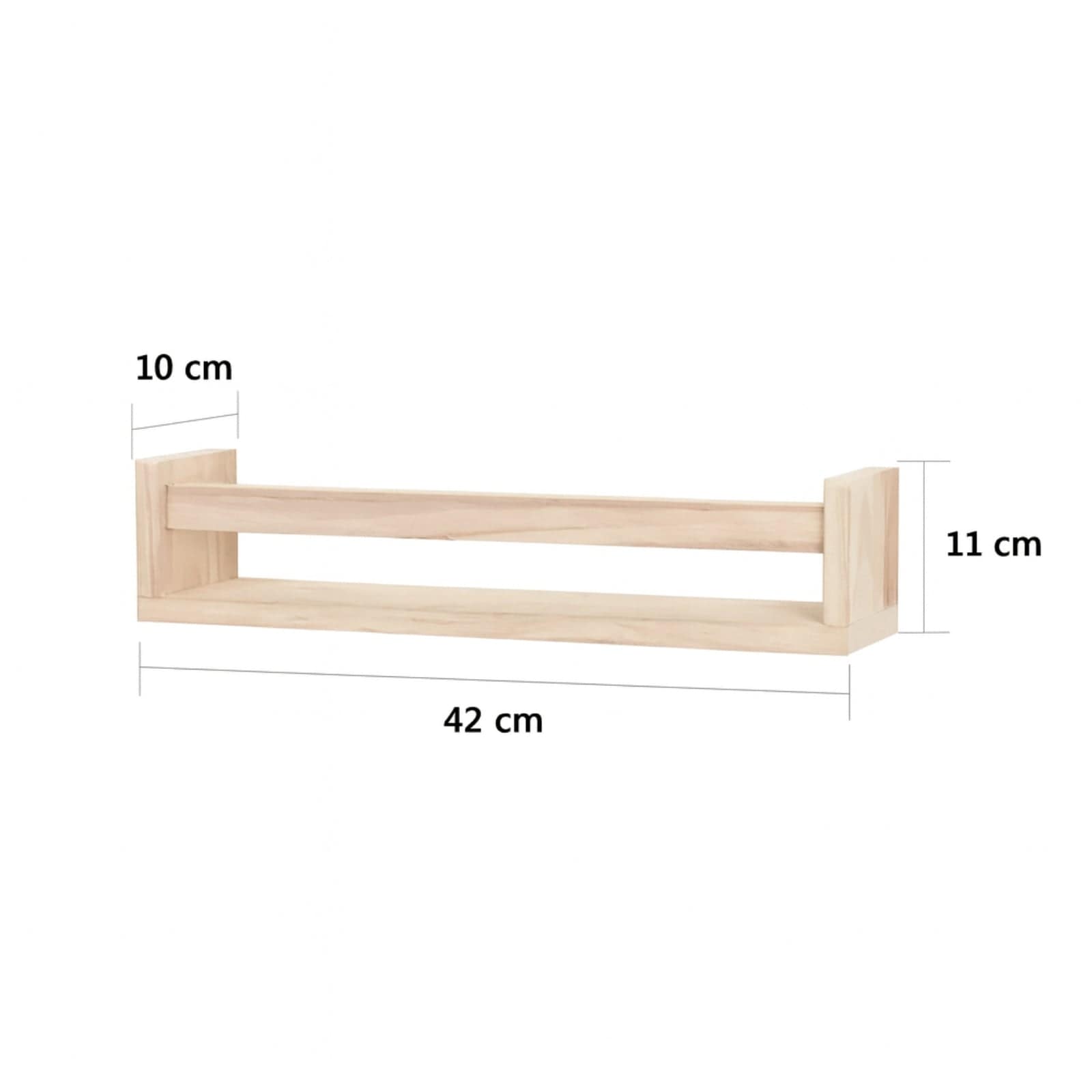 Étagère murale bois naturel