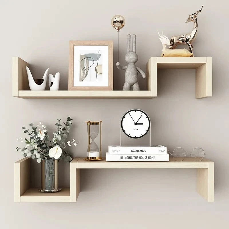 Étagère murale esthétique 2 pièces