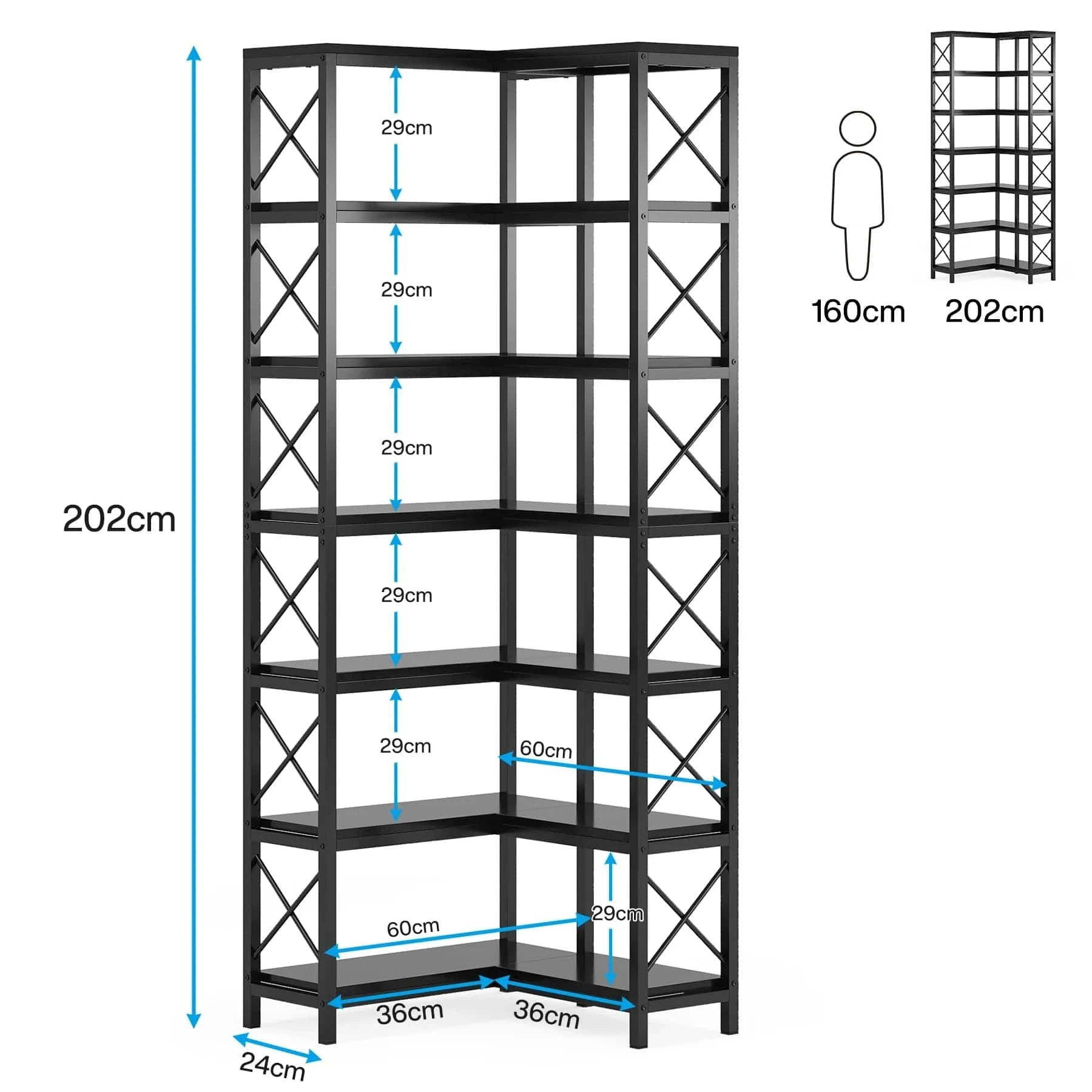 Étagère murale style industrielle