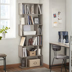 Bibliothèque déco colonne 6 niveaux – meuble de rangement salon & chambre