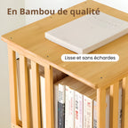 Bibliothèque rotative en bambou