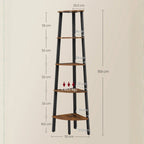 Étagère d'angle en échelle