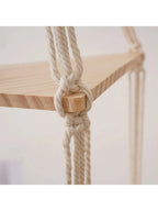 Étagère d'angle murale bois