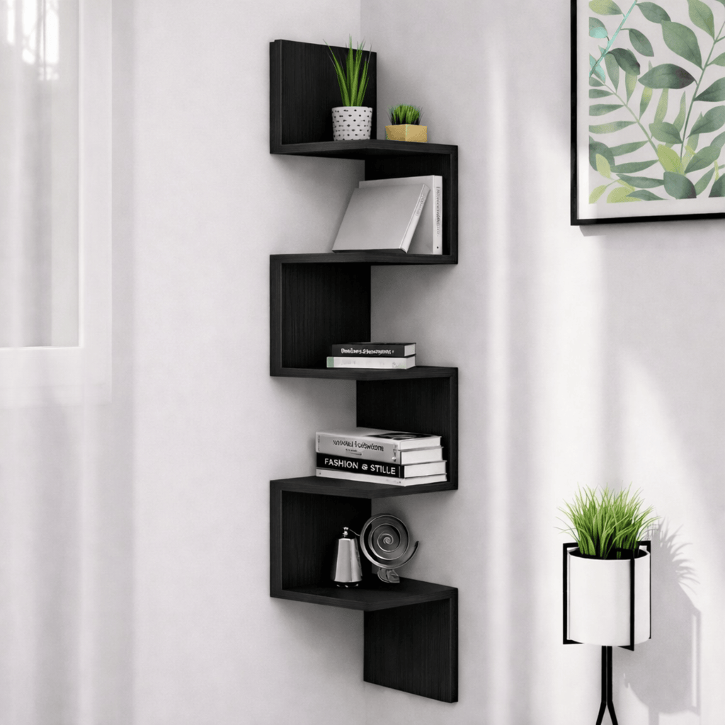 Étagère d'angle murale design