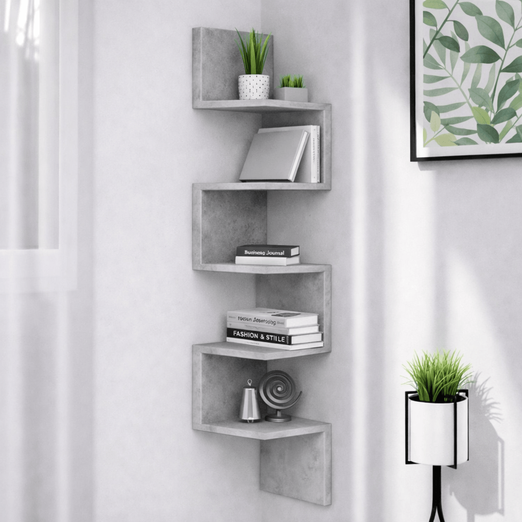 Étagère d'angle murale design