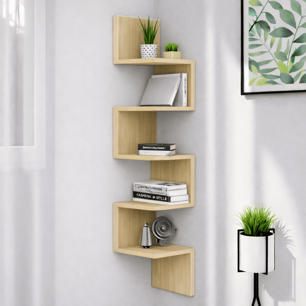Étagère d'angle murale design