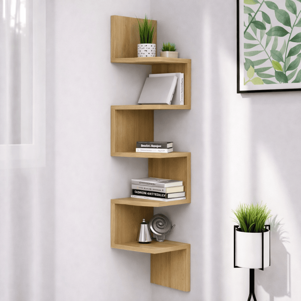 Étagère d'angle murale design