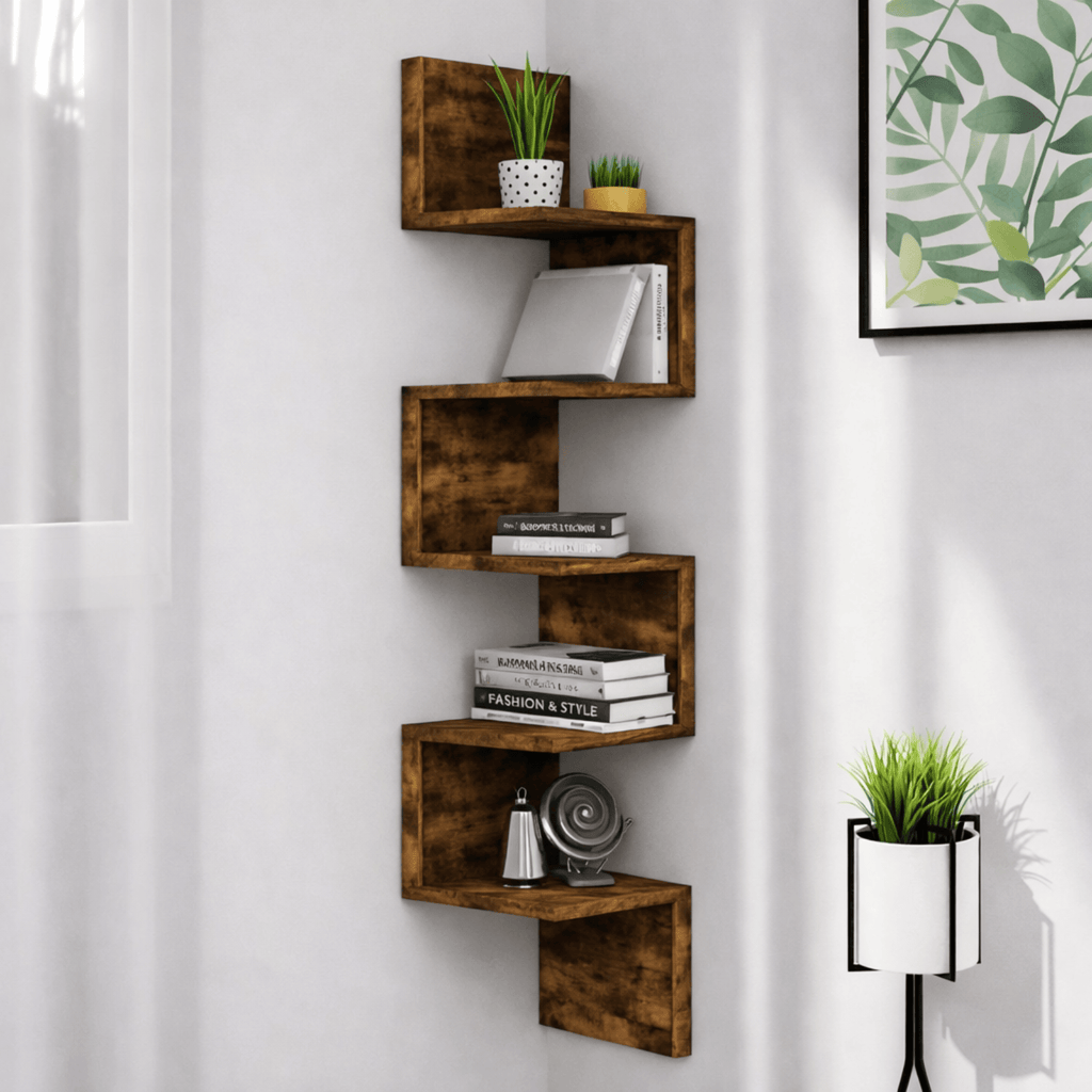 Étagère d'angle murale design