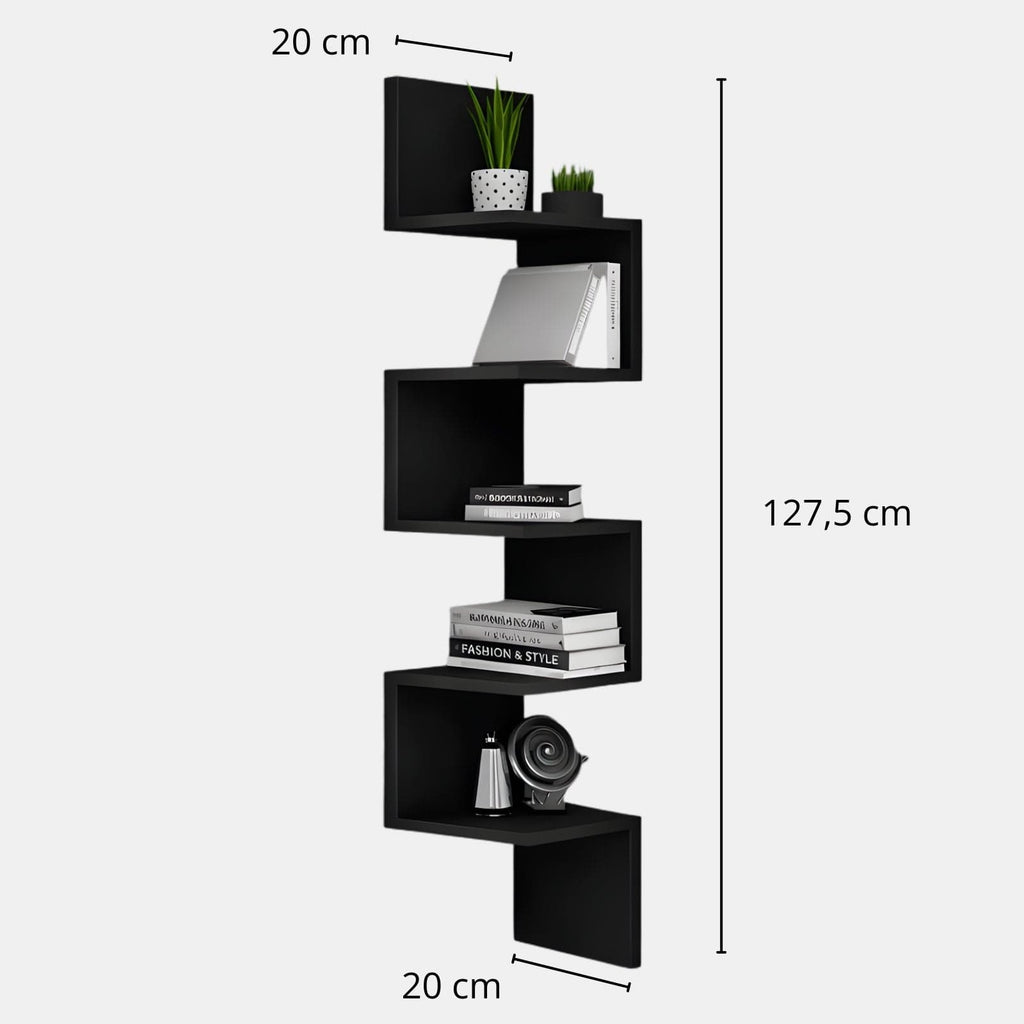 Étagère d'angle murale design