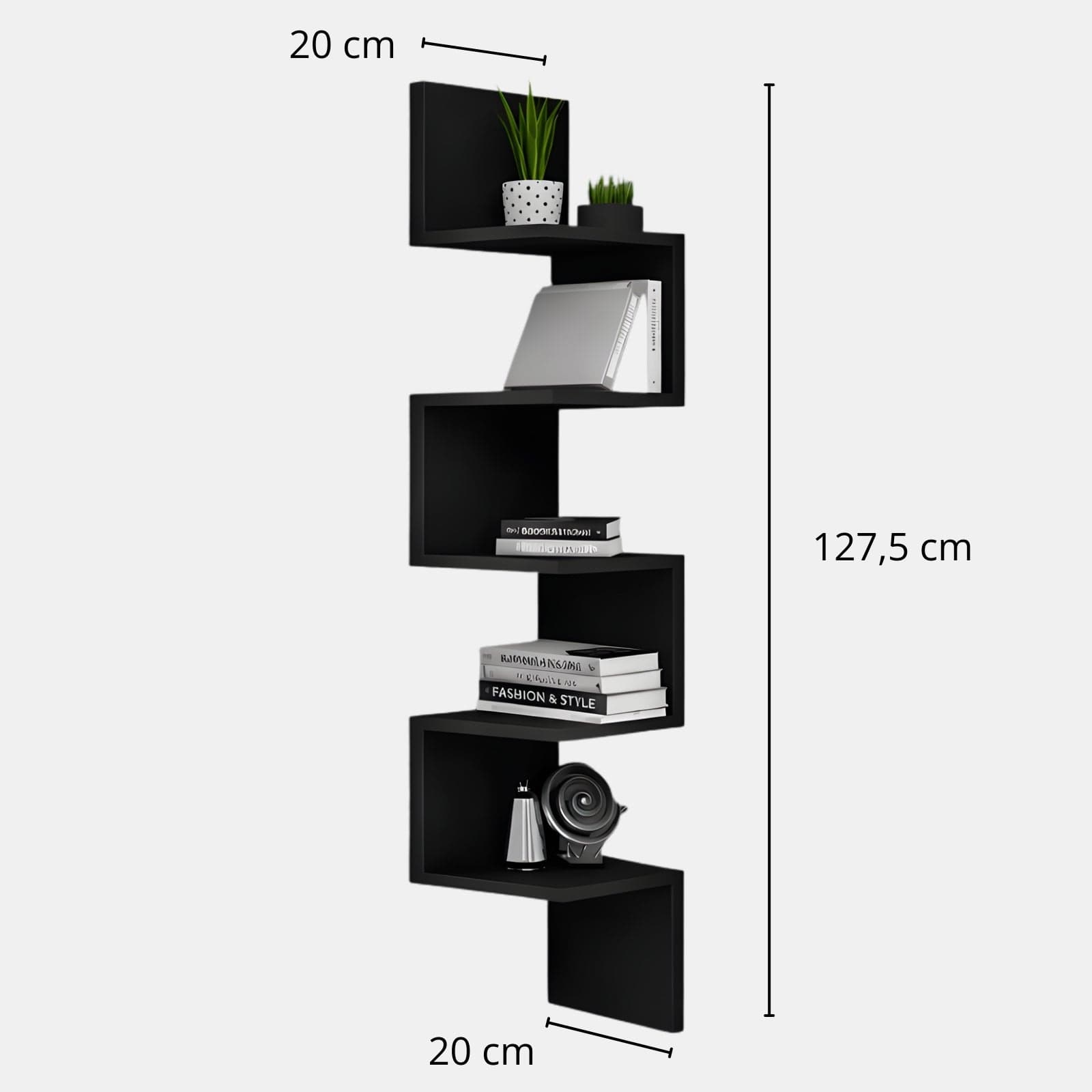 Étagère d'angle murale design
