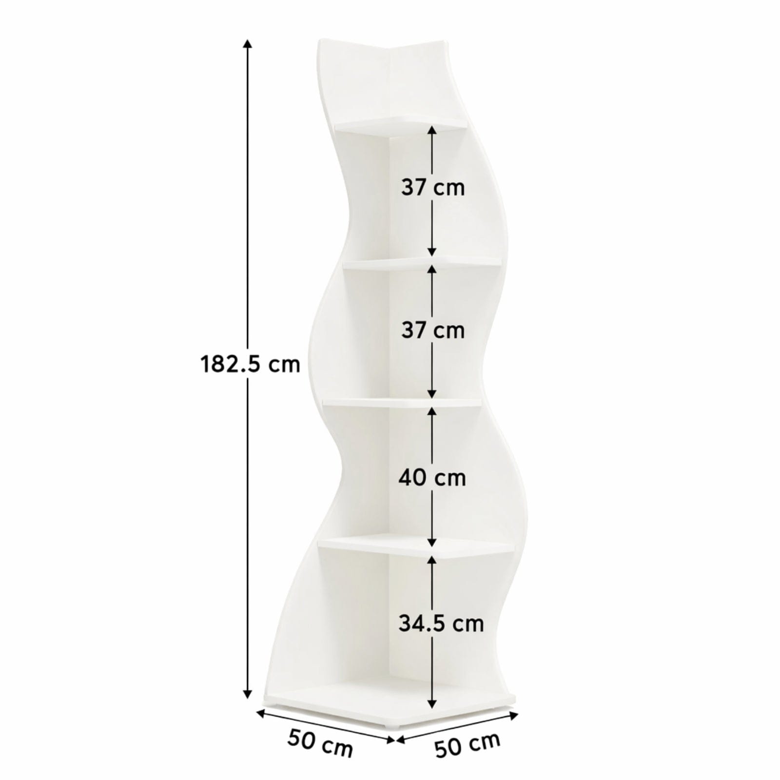 Étagère d'angle murale moderne