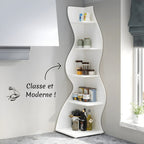 Étagère d'angle murale moderne