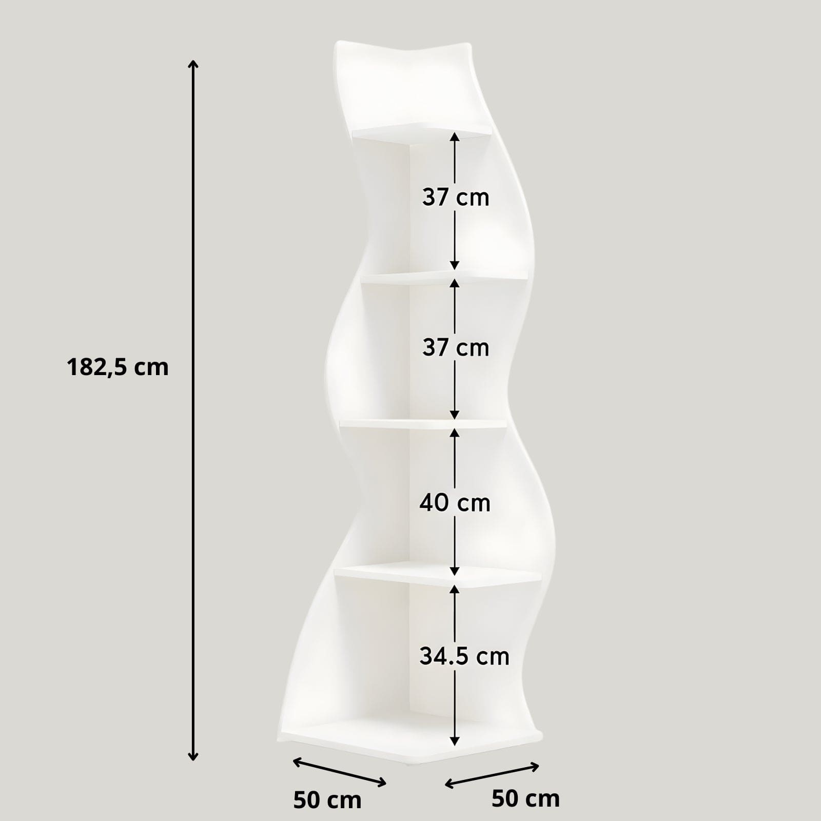Étagère d'angle murale moderne