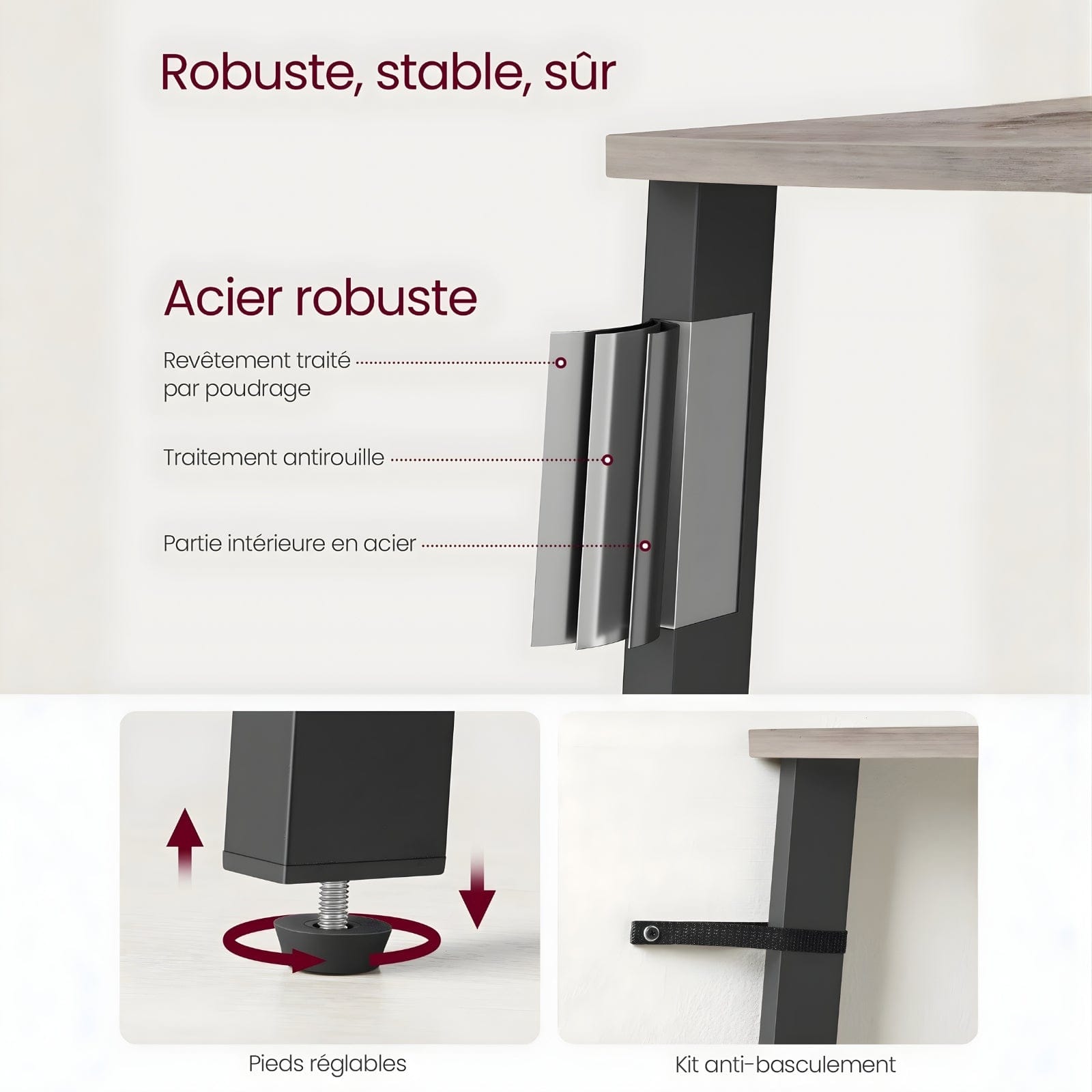 Étagère d'angle petite échelle