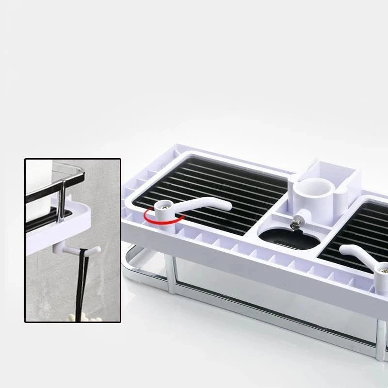 Étagère de douche sur barre