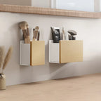 Étagère de toilette en bois massif