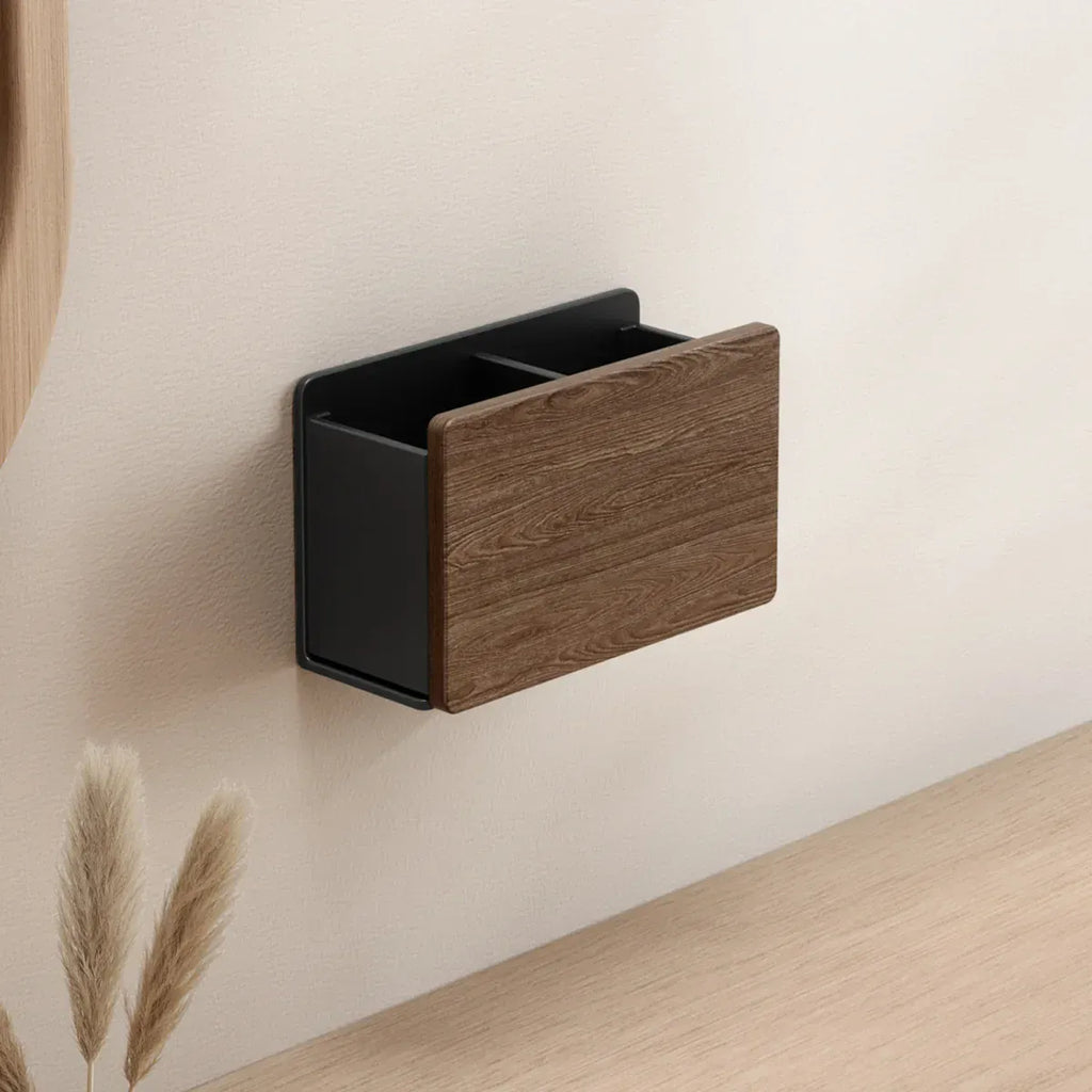 Étagère de toilette en bois massif