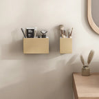 Étagère de toilette en bois massif