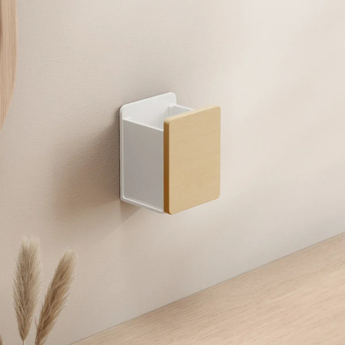 Étagère de toilette en bois massif