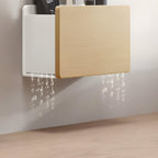 Étagère de toilette en bois massif