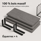 Étagère murale ancienne bois