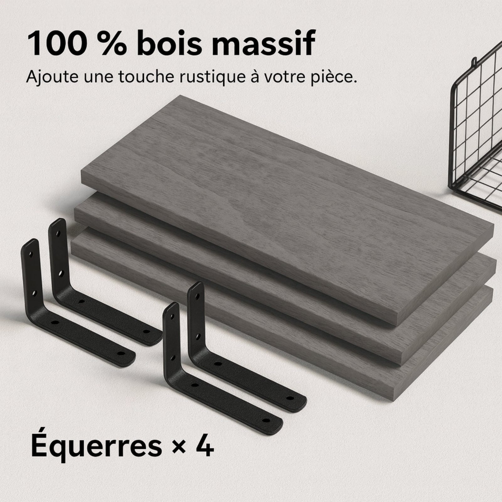 Étagère murale ancienne bois