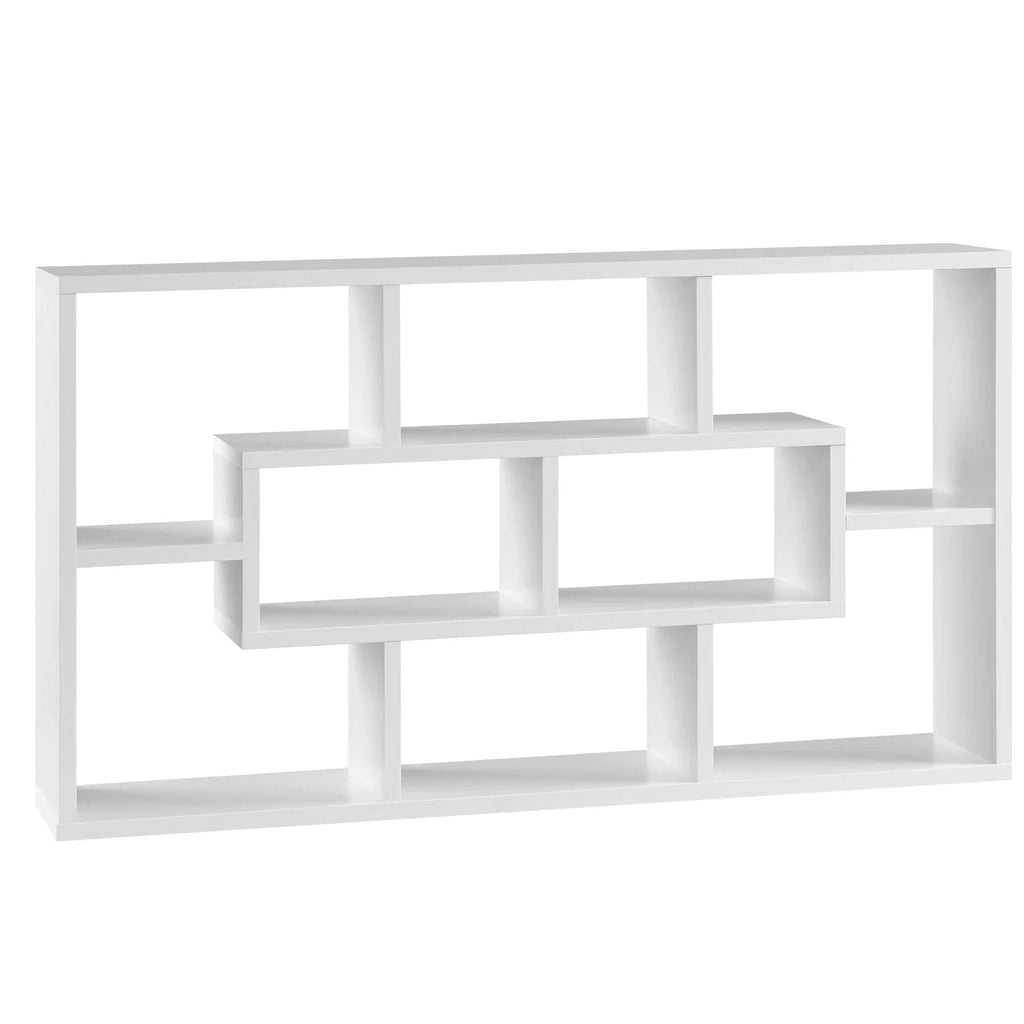 Étagère murale blanche 8 compartiments