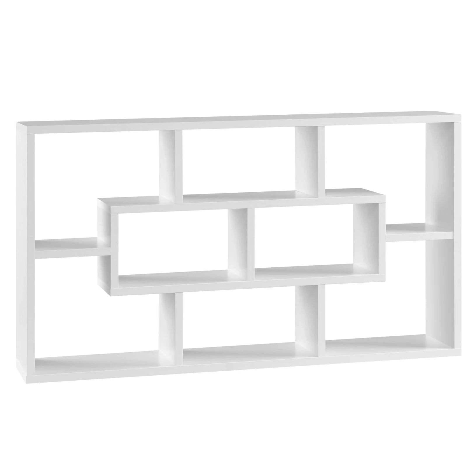 Étagère murale blanche 8 compartiments
