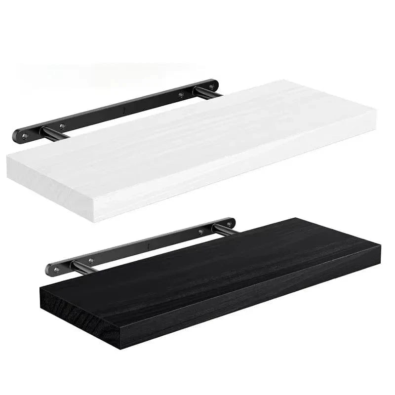 Étagère murale bois fixation invisible