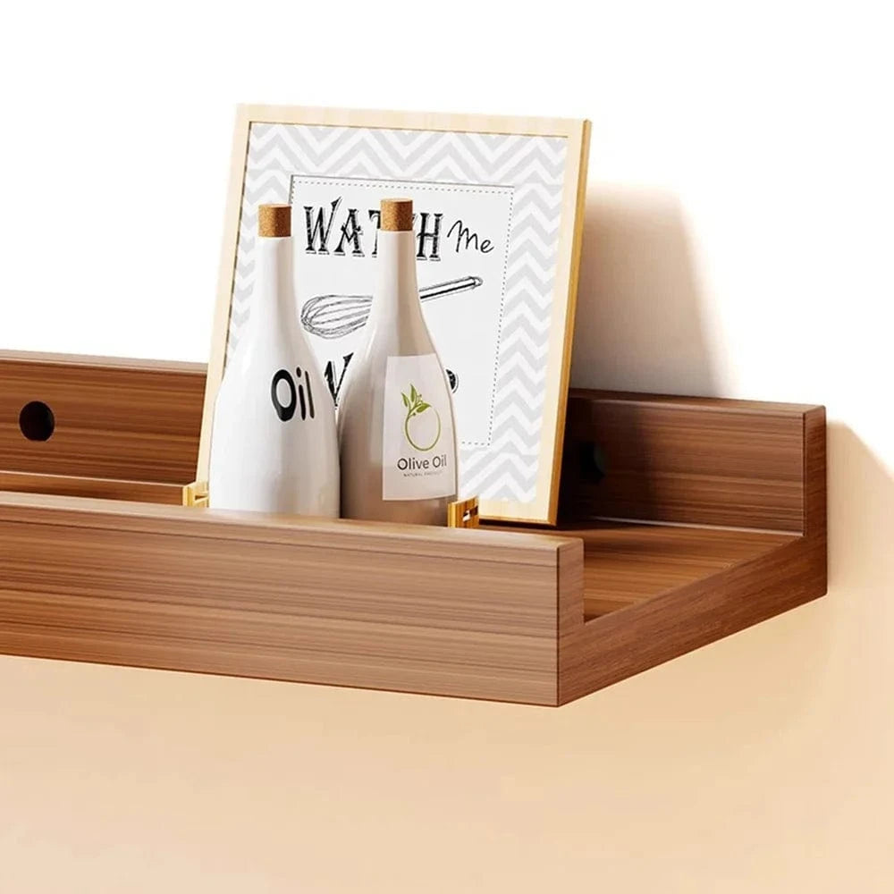 Étagère murale bois massif