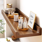 Étagère murale bois massif