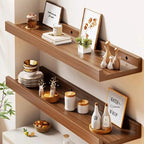 Étagère murale bois massif