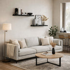 Étagère murale bois massif fixation invisible