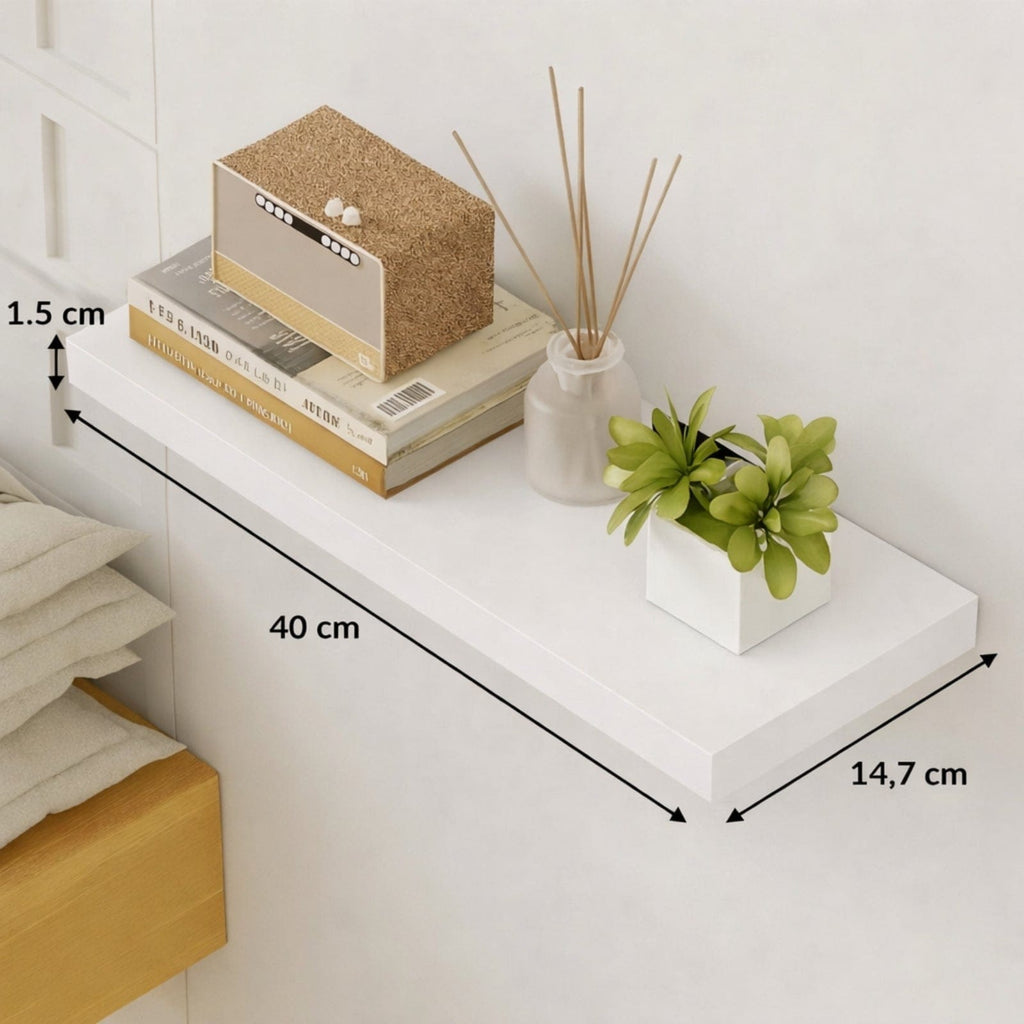 Étagère murale bois massif fixation invisible