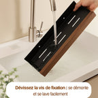 Étagère murale bois métal