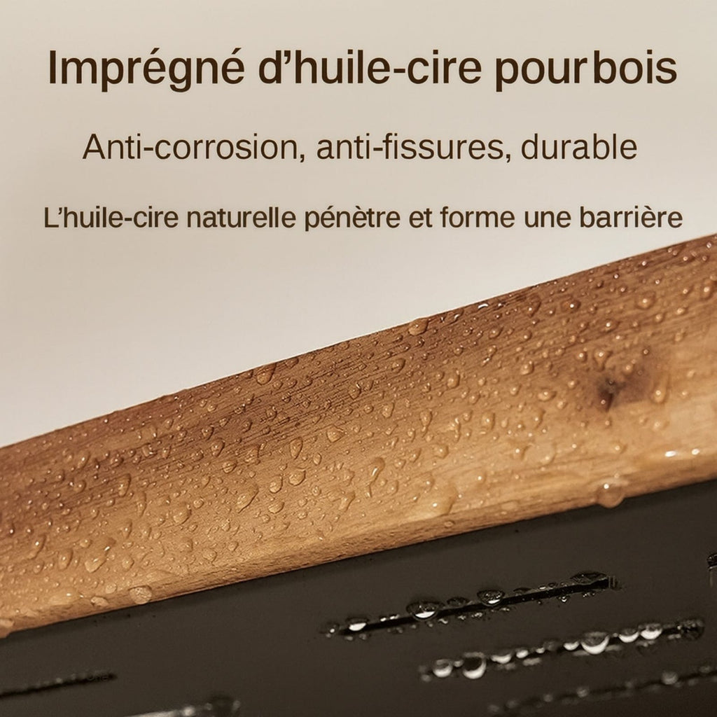 Étagère murale bois métal