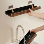 Étagère murale bois métal