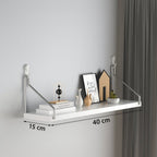 Étagère murale bois métal industriel