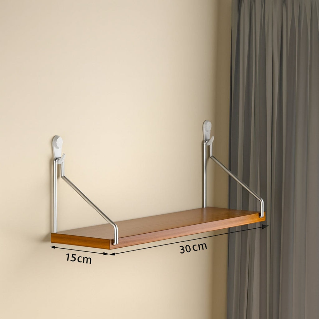Étagère murale bois métal industriel