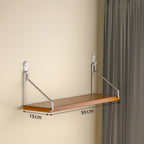 Étagère murale bois métal industriel