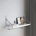 Étagère murale bois métal industriel