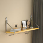 Étagère murale bois métal industriel