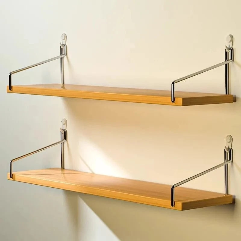 Étagère murale bois métal industriel