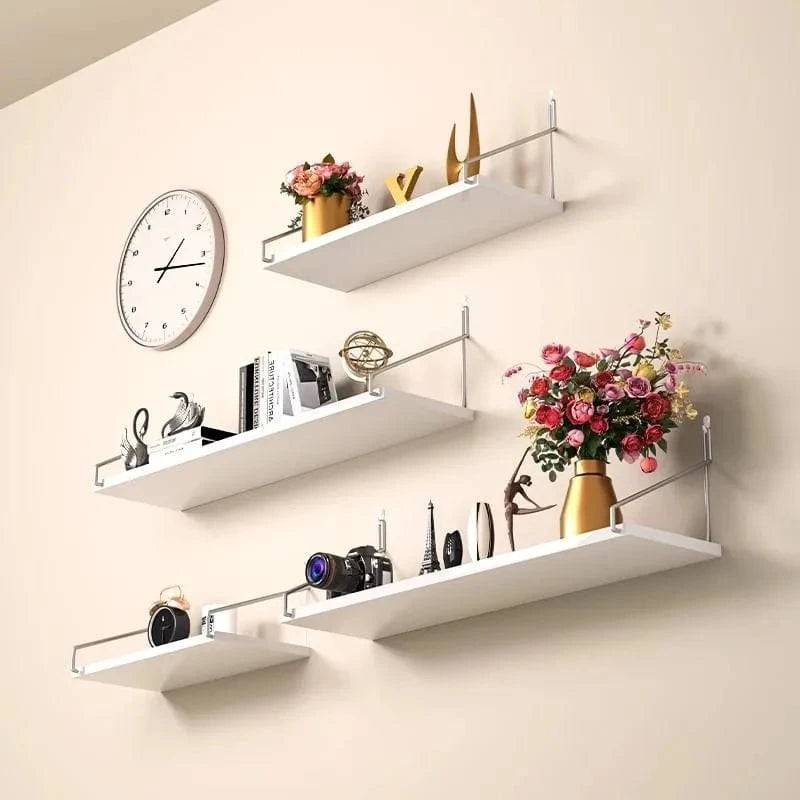 Étagère murale bois métal industriel