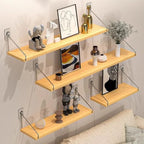 Étagère murale bois métal industriel