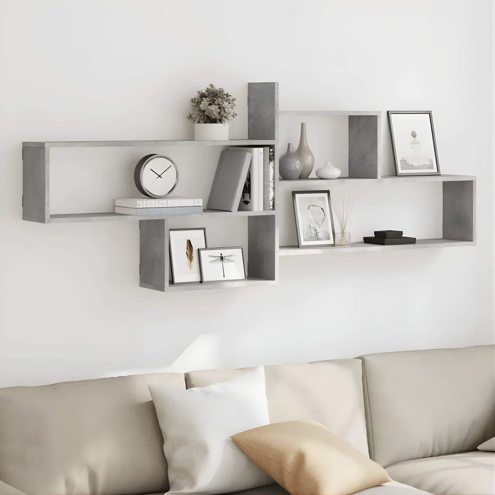 Étagère murale chic géométrique