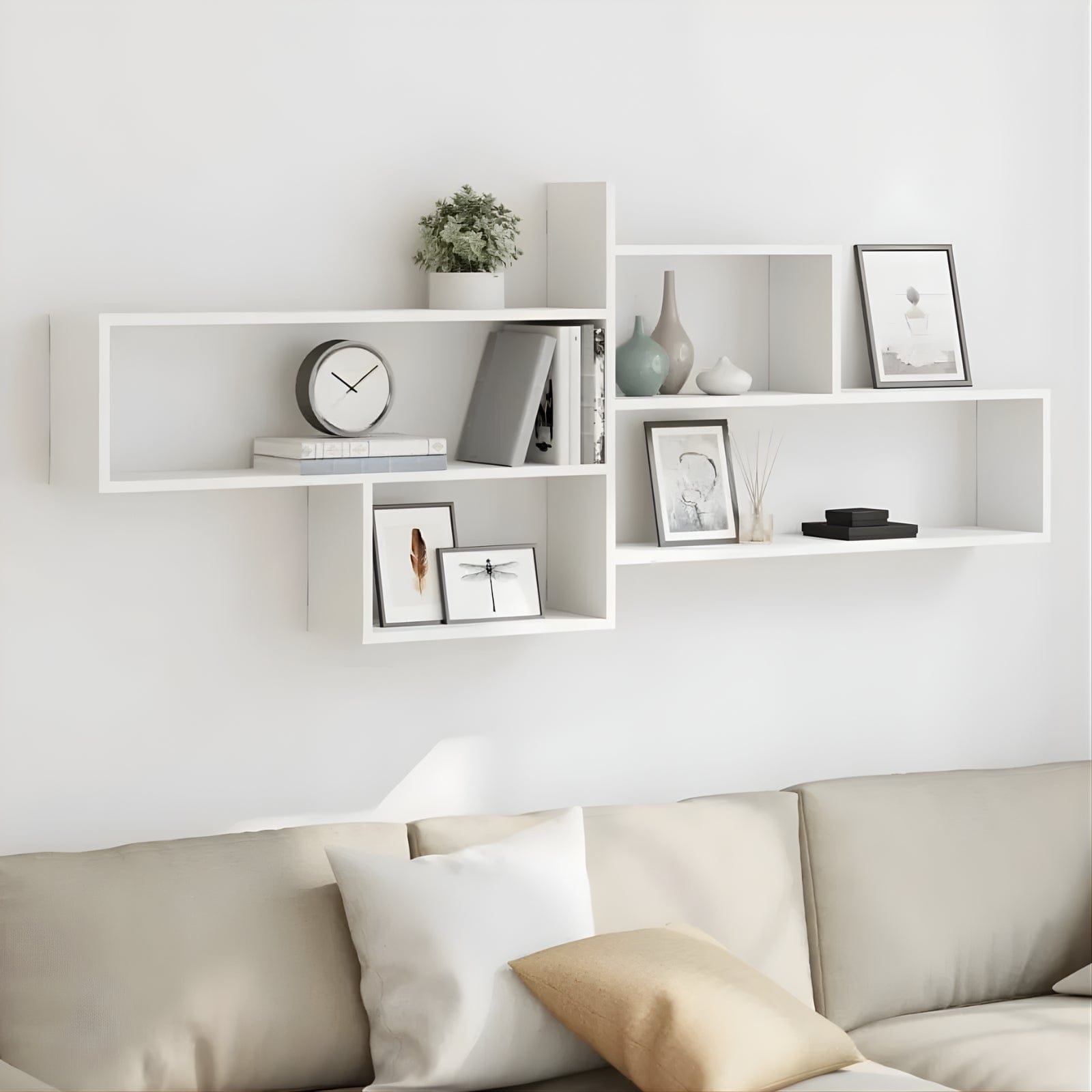 Étagère murale chic géométrique